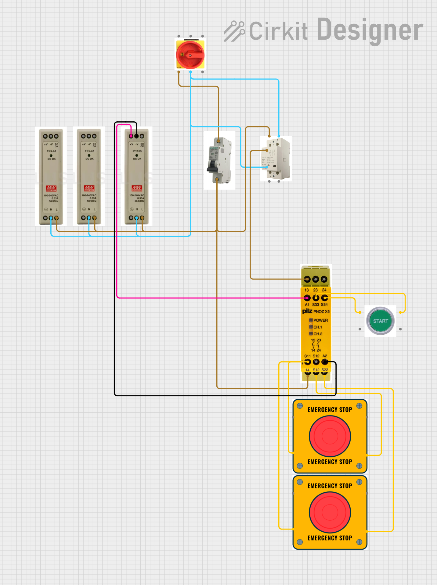 Image of Control Diagram: A project utilizing Power Distribution Board in a practical application