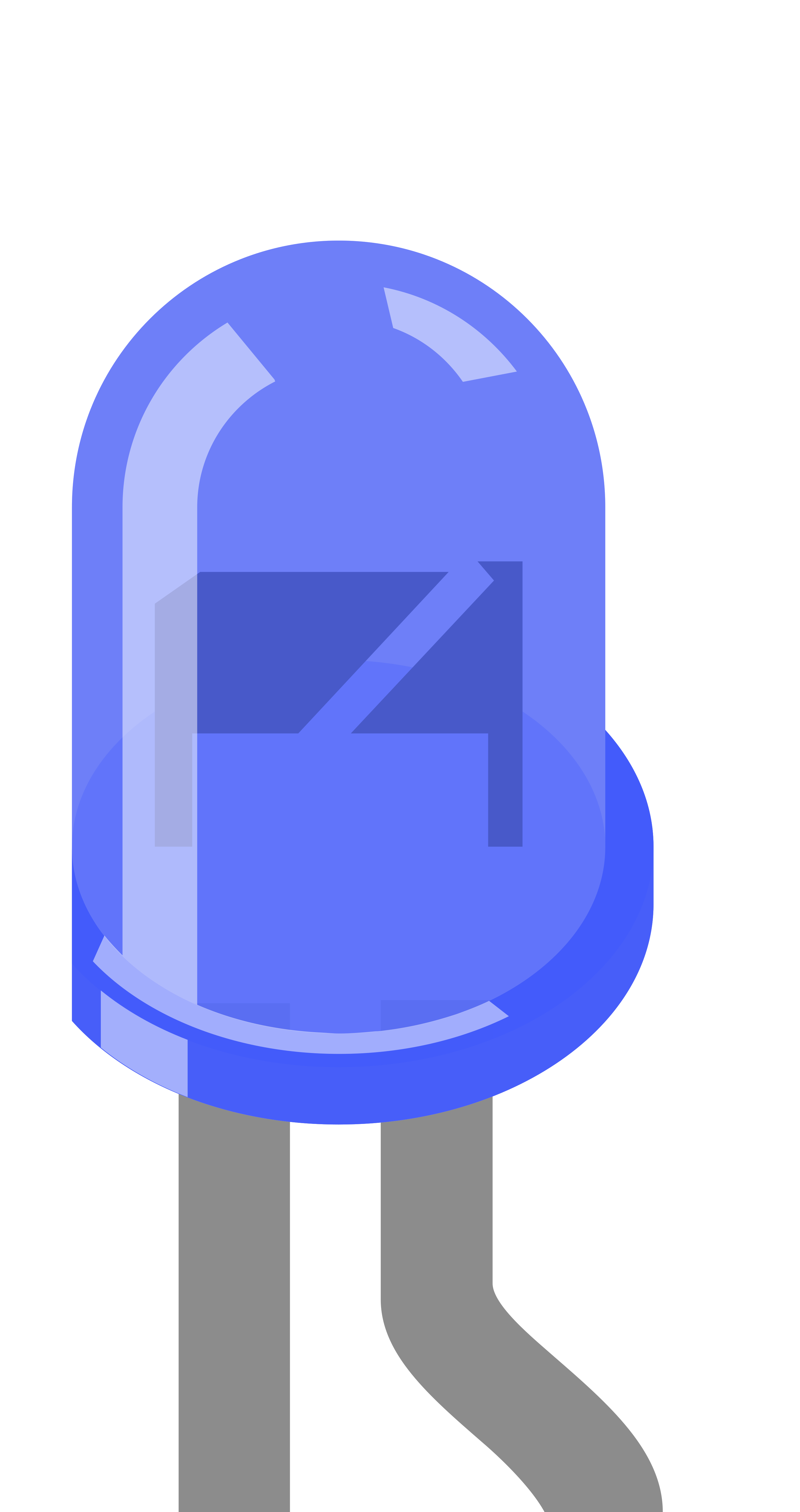 Image of LED: Two Pin (blue)