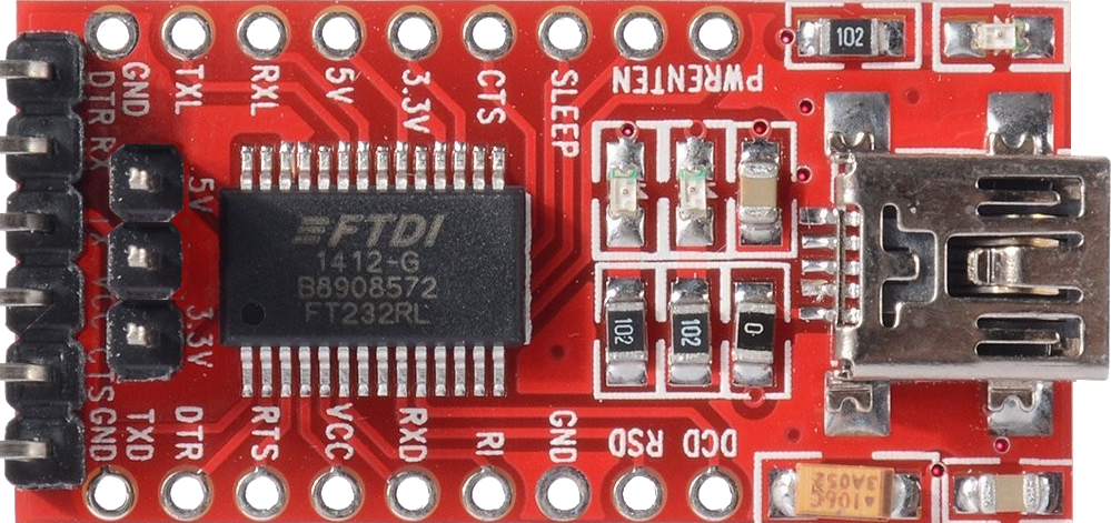 Image of USB to serial converter