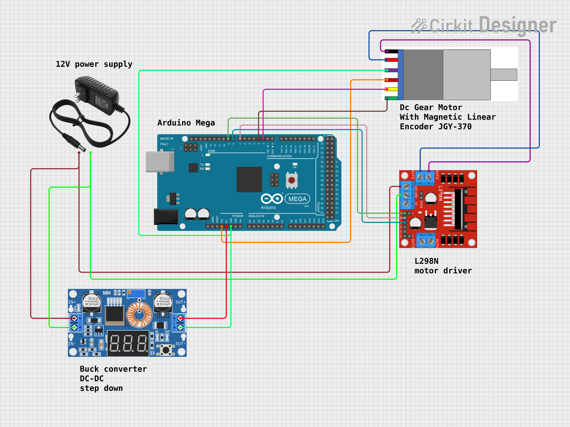 Image of gear motor: A project utilizing DC Motor with Encoder in a practical application