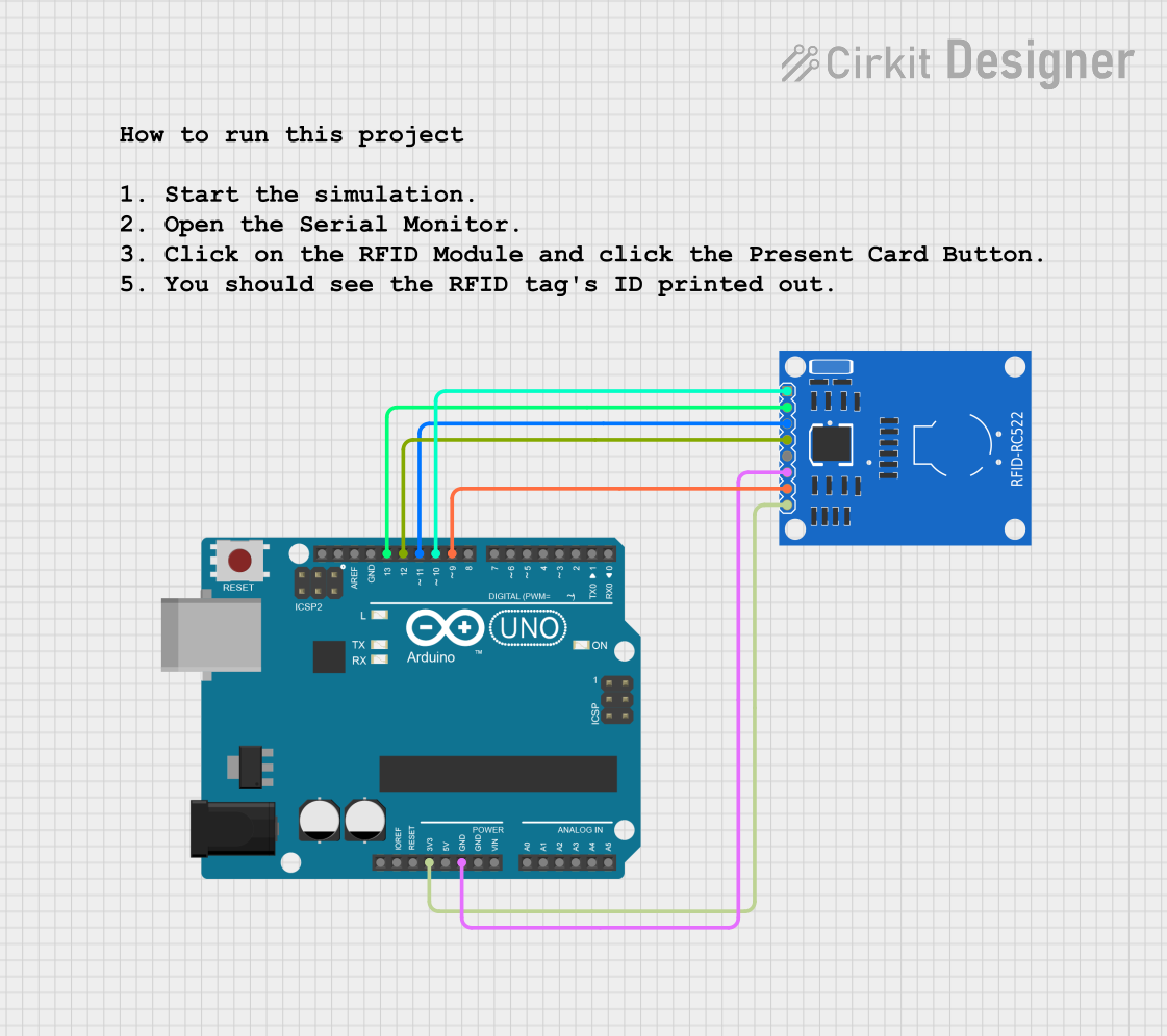 Image of RC-522 RFID Demo: A project utilizing MFRC522 RFID in a practical application