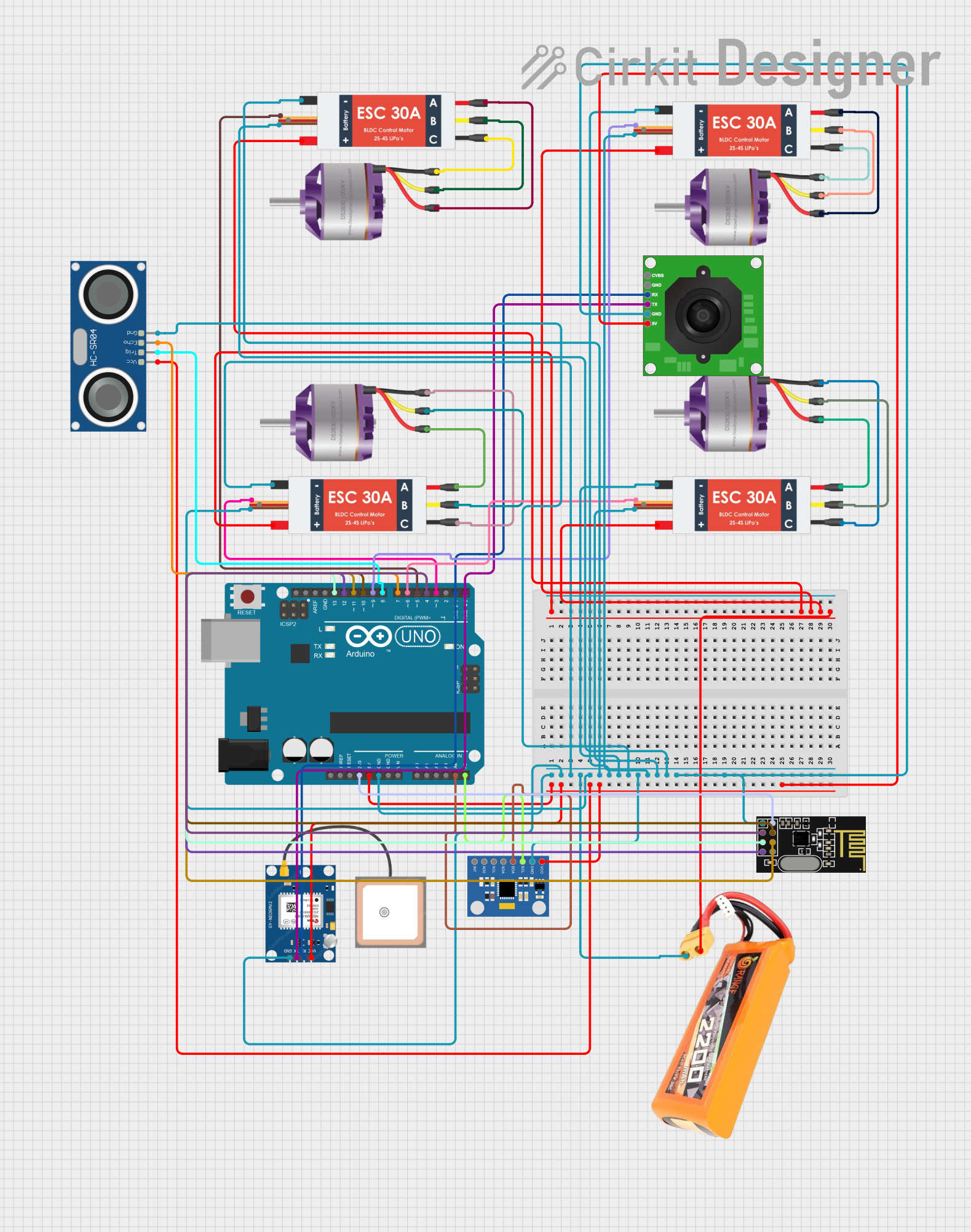 Image of New Drone: A project utilizing Electrocookie Uno Propboard in a practical application