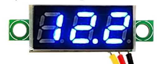 Image of mini voltmeter 3 wire 4-100V DC