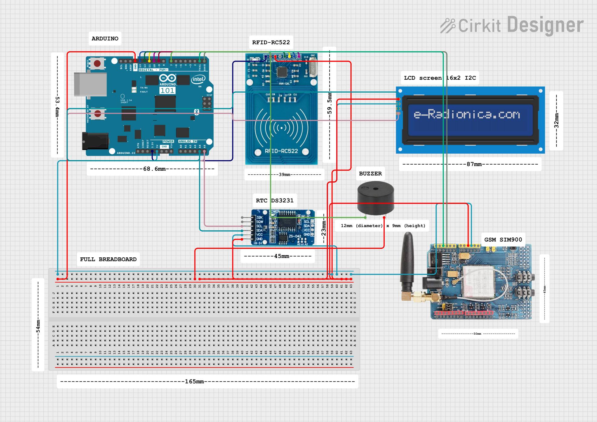 Image of id scanner with messaging system: A project utilizing CD4511 in a practical application