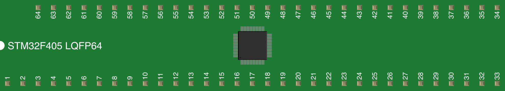 Image of STM32F405 LQFP64 (Diagram Adapter)