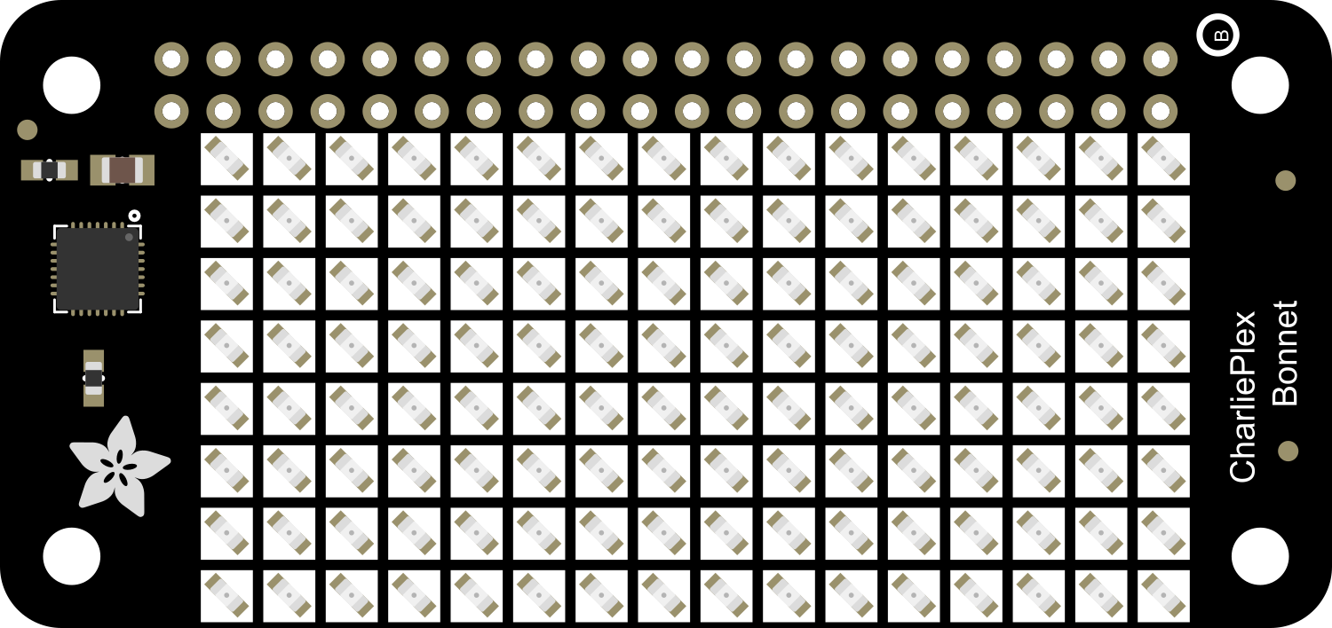 Image of Adafruit CharliePlex Bonnet