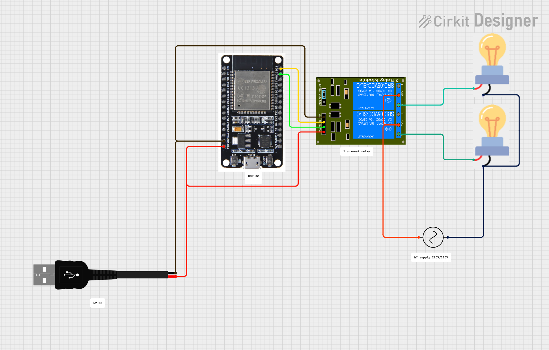 Image of esp 32 iot project: A project utilizing ESP32 Relay X2 in a practical application