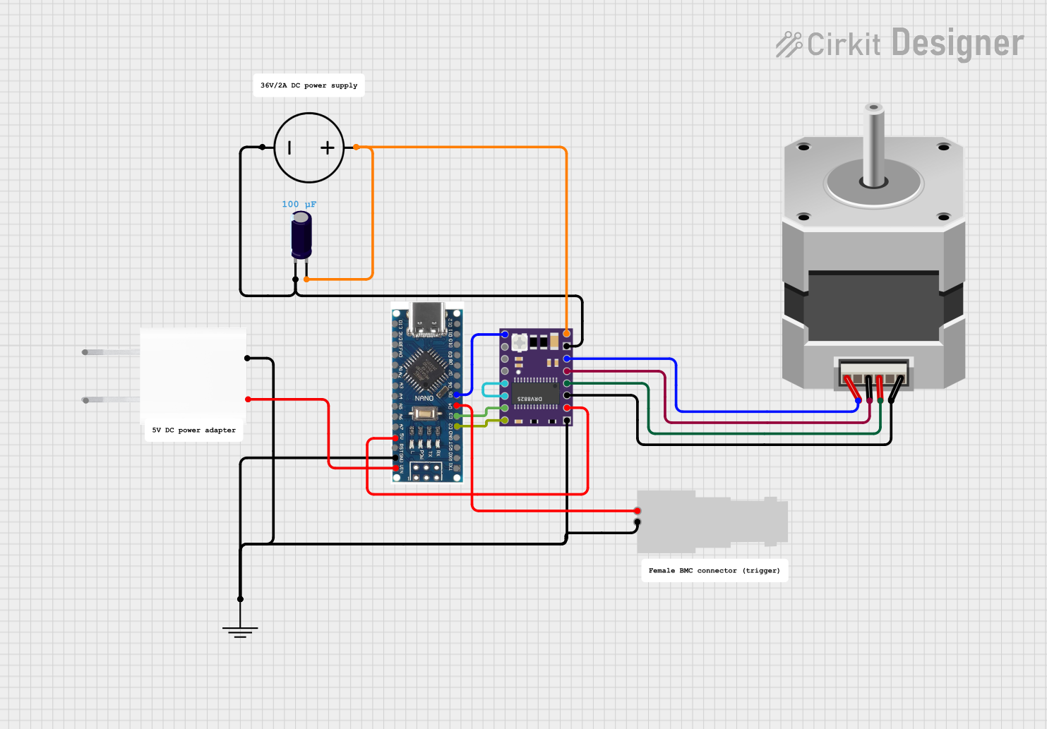 Image of Shutter for laser: A project utilizing DRV8825 in a practical application