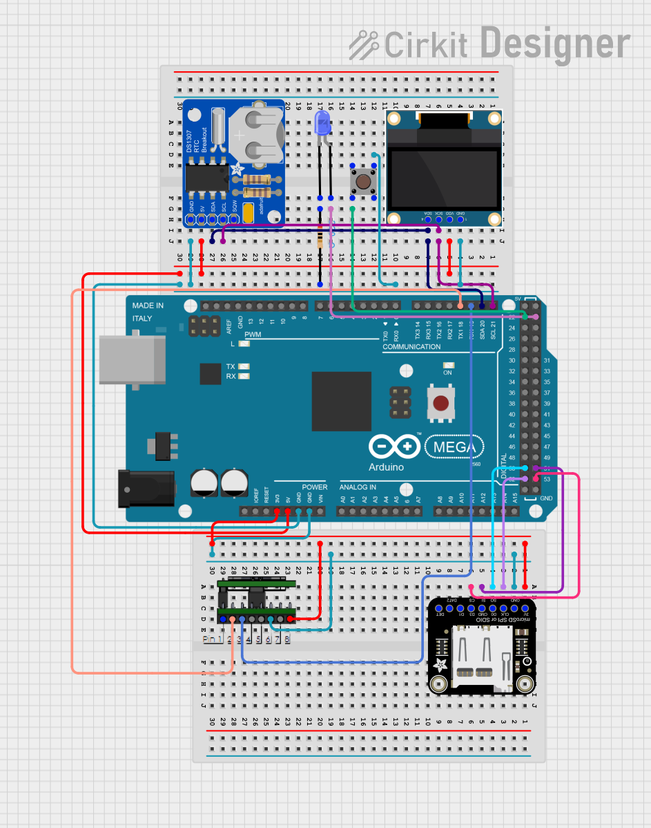 Image of projectwiring: A project utilizing Adafruit ATmega32u4 Breakout in a practical application