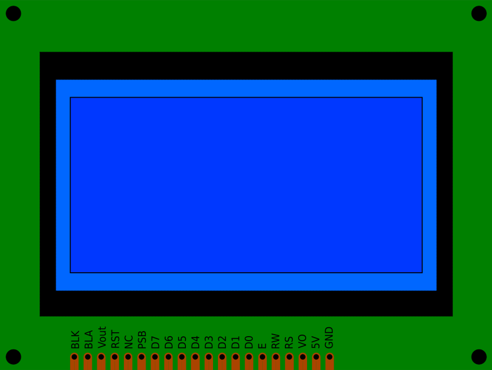 Image of LCD Display 128x64 (ST7920)