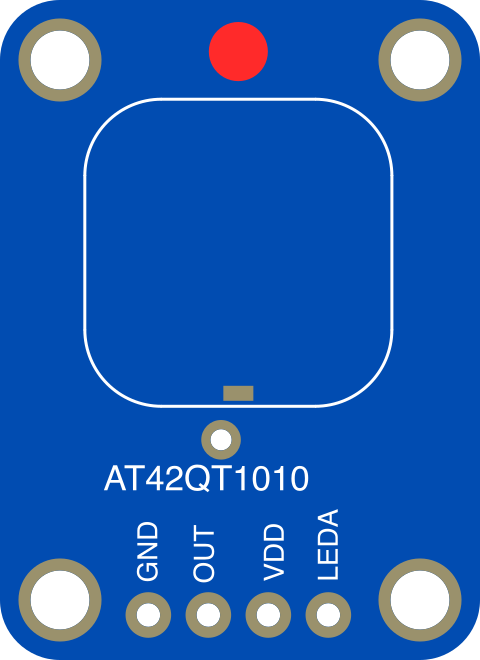 Image of Adafruit AT42QT1010 Standalone Momentary Capacitive Touch Sensor