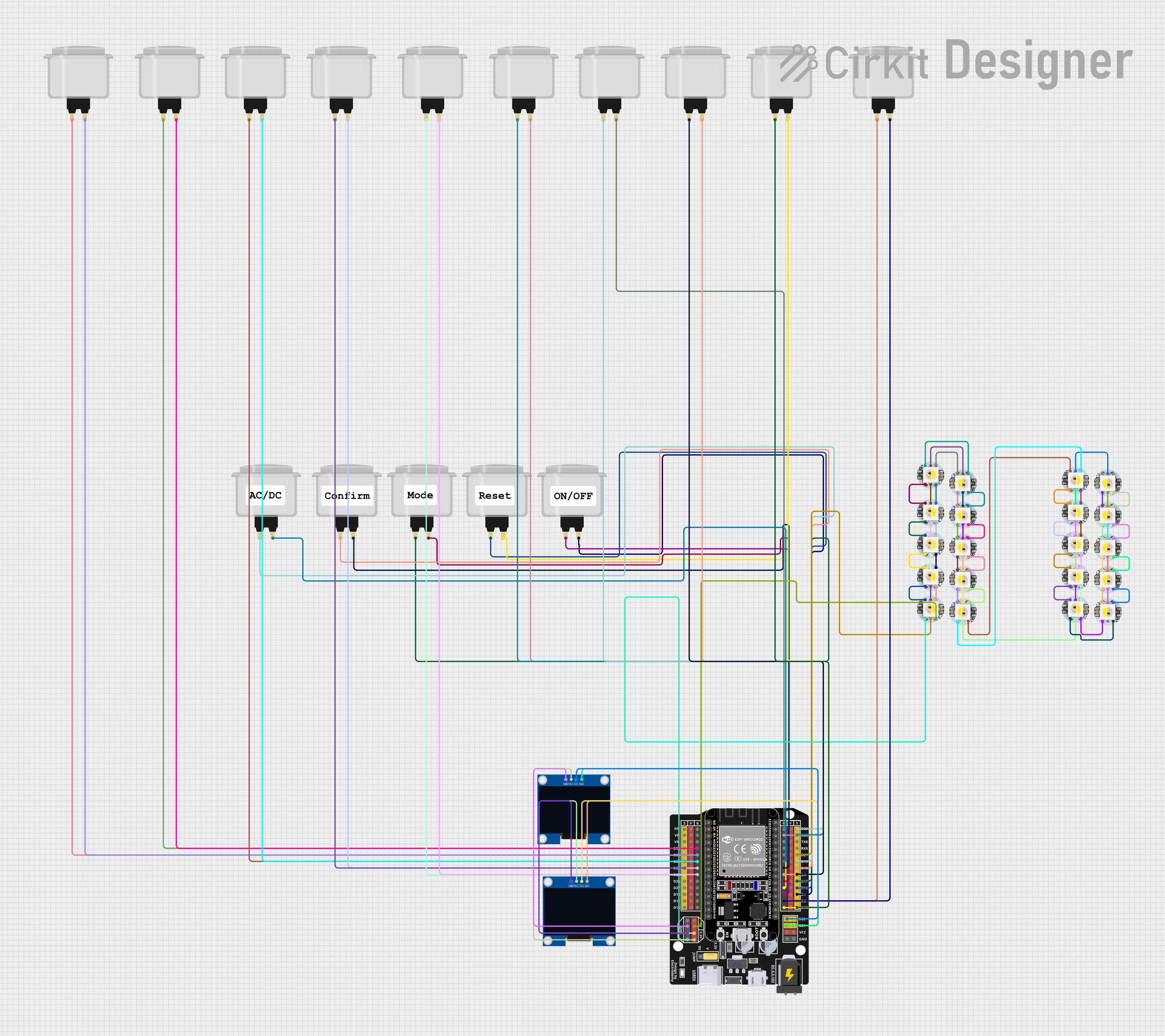 Image of Test: A project utilizing Adafruit Charlieplex 9x16 Cool White in a practical application