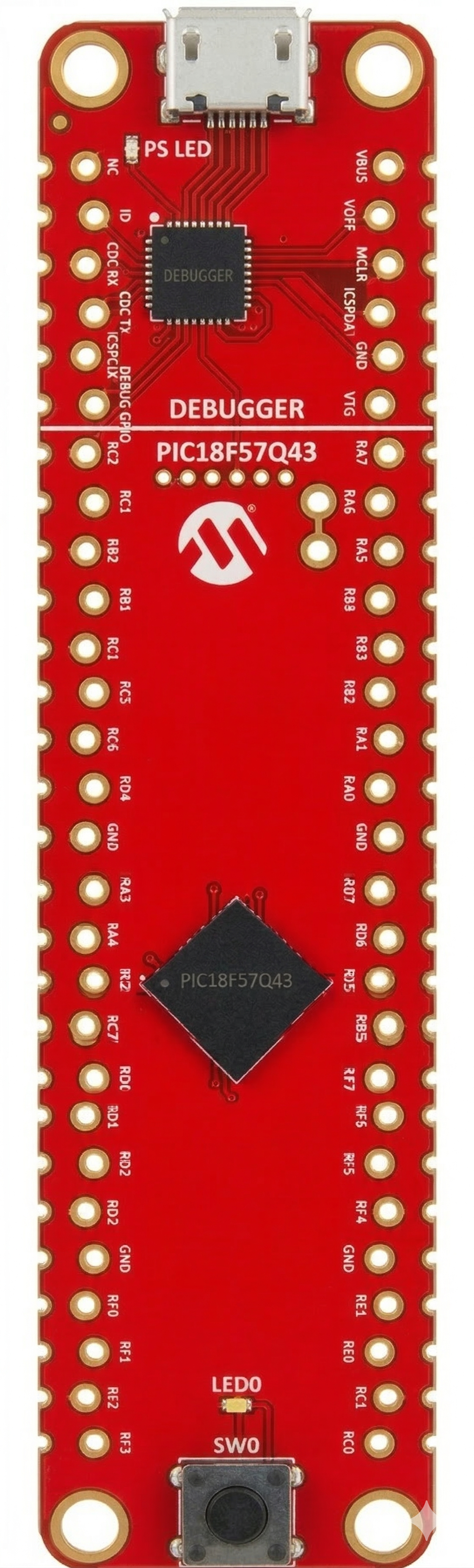 Image of PIC18F57Q43 CURIOSITY NANO EVALUATION KIT