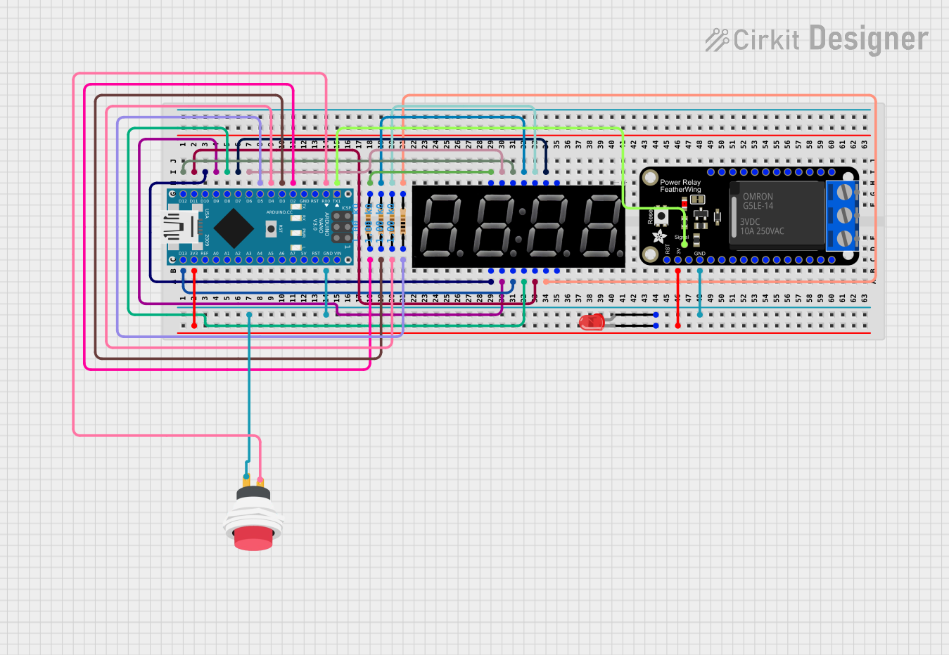 Image of Intercooler Sprayer Timer: A project utilizing Adafruit 7 Segment FeatherWing - Red in a practical application