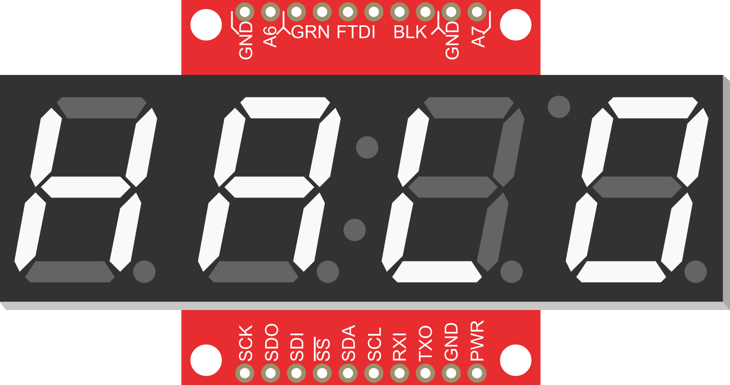 Image of OpenSegment Serial Display - 20mm (White)