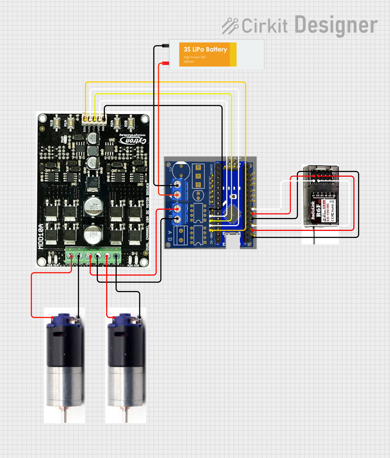 Image of Massive RC MDEx: A project utilizing FS-R6B 6H RECEIVER in a practical application