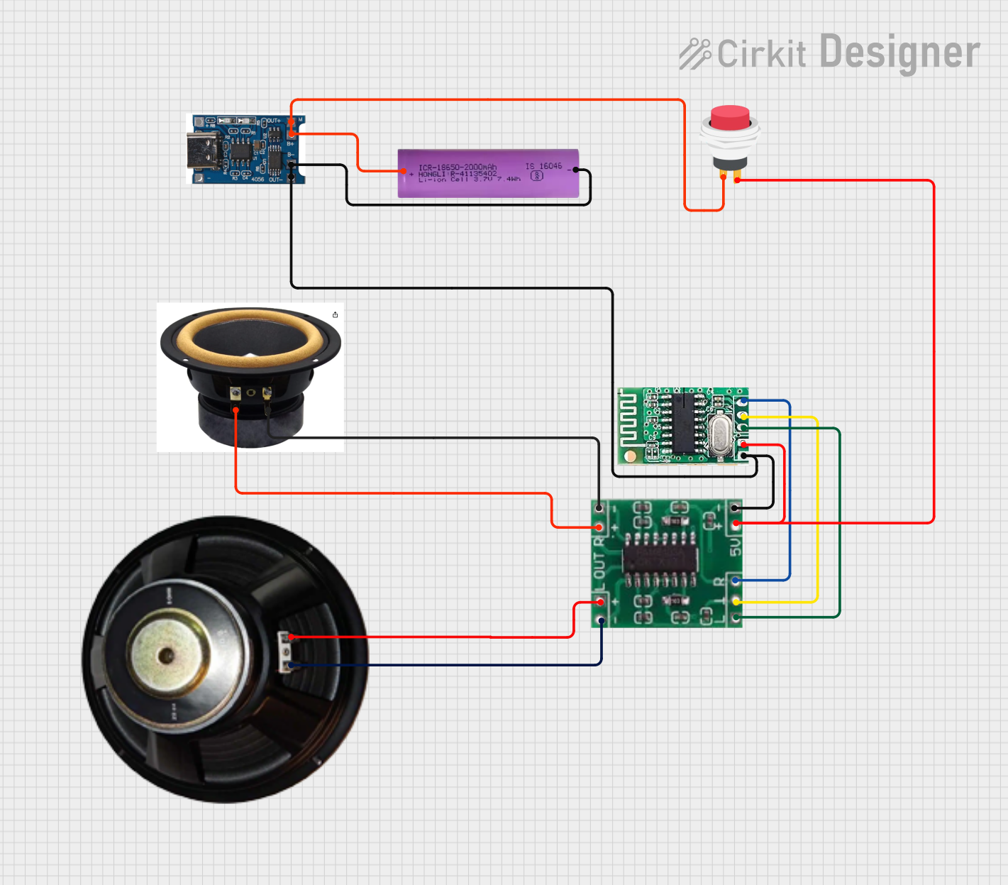 Image of bluetooth speaker: A project utilizing Bveeta AMR Charging Docking port in a practical application