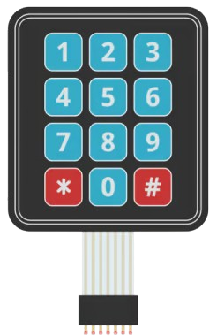 Image of keypad 3x4