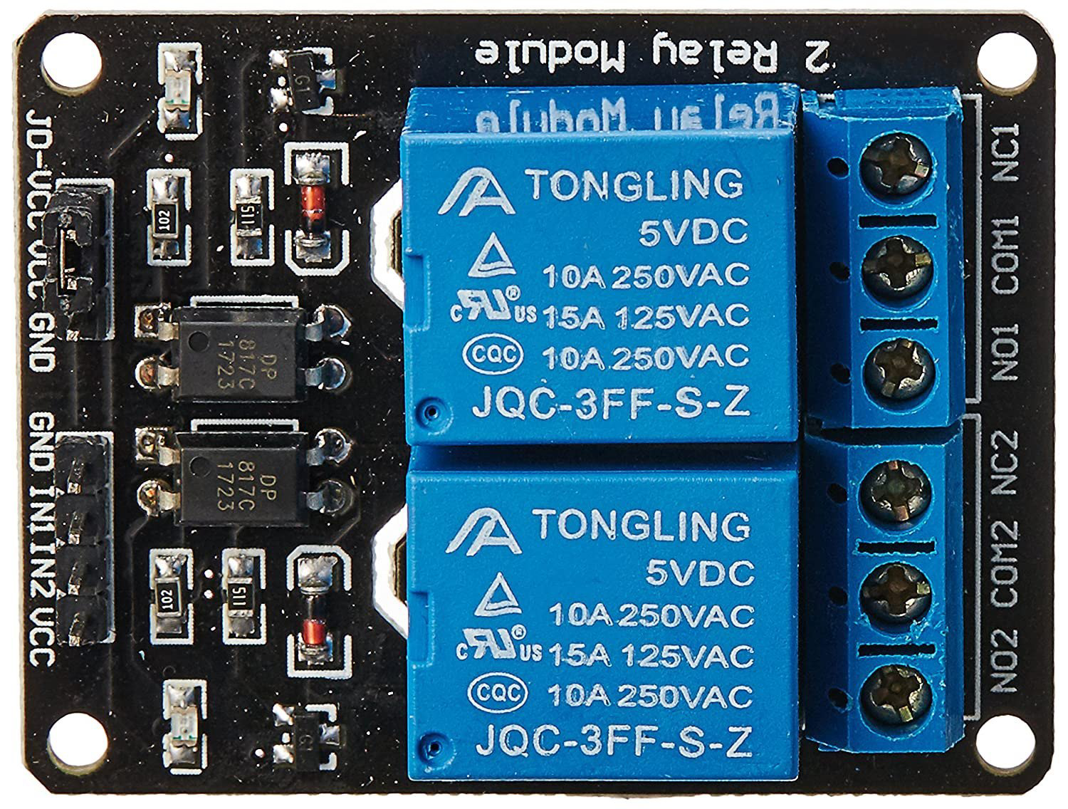 Image of 2 channel relay 5v