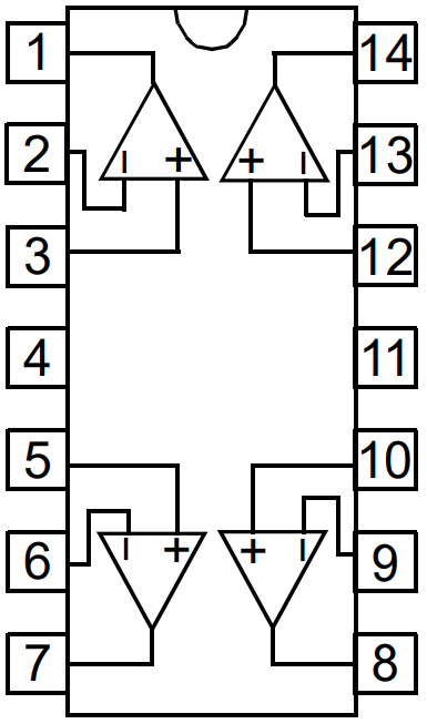 Image of LF347N Op Amp