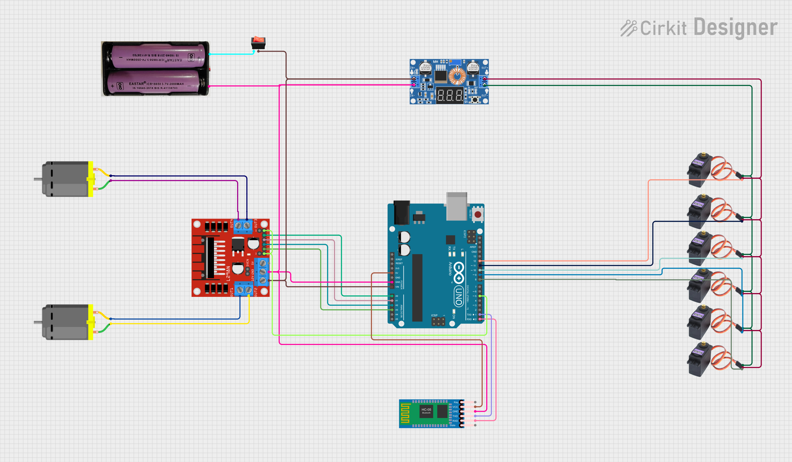 Image of ROBOTIC ARM: A project utilizing EasyDriver_v45 in a practical application