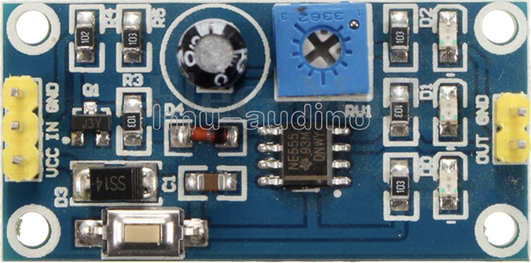 Image of Delay Relay Shield NE555 Timer Switch Module 0-150 Second Adjustable DC 5-12V