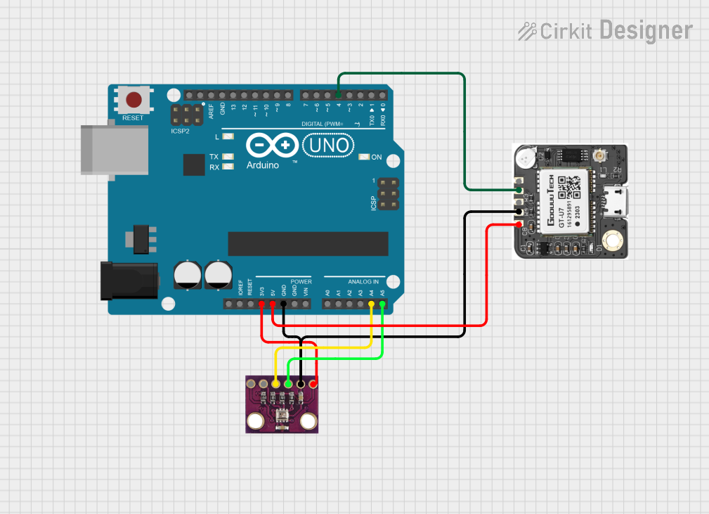 Image of Arduino UNO Weather Station with BMP280 Sensor and GPS Module