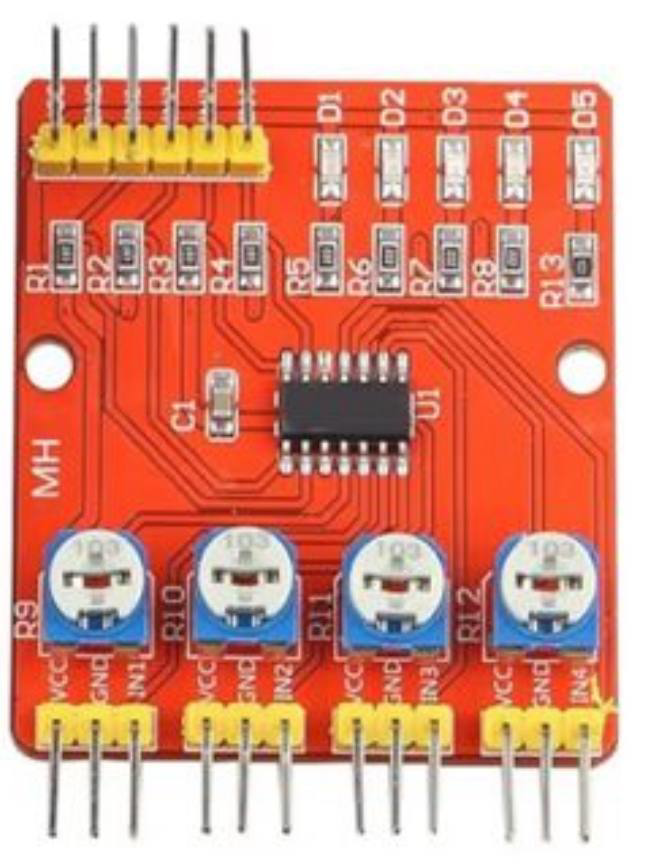 Image of 4 Channel IR Line Tracking Sensor Module