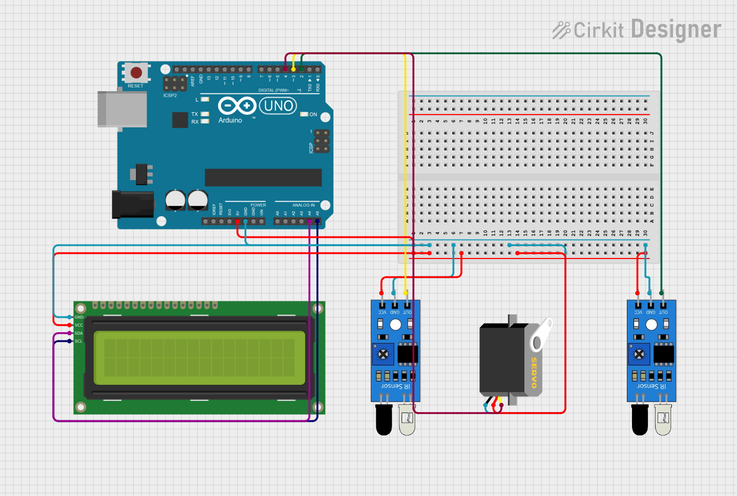 Image of smart parking system: A project utilizing 4081 Quad And Gates in a practical application