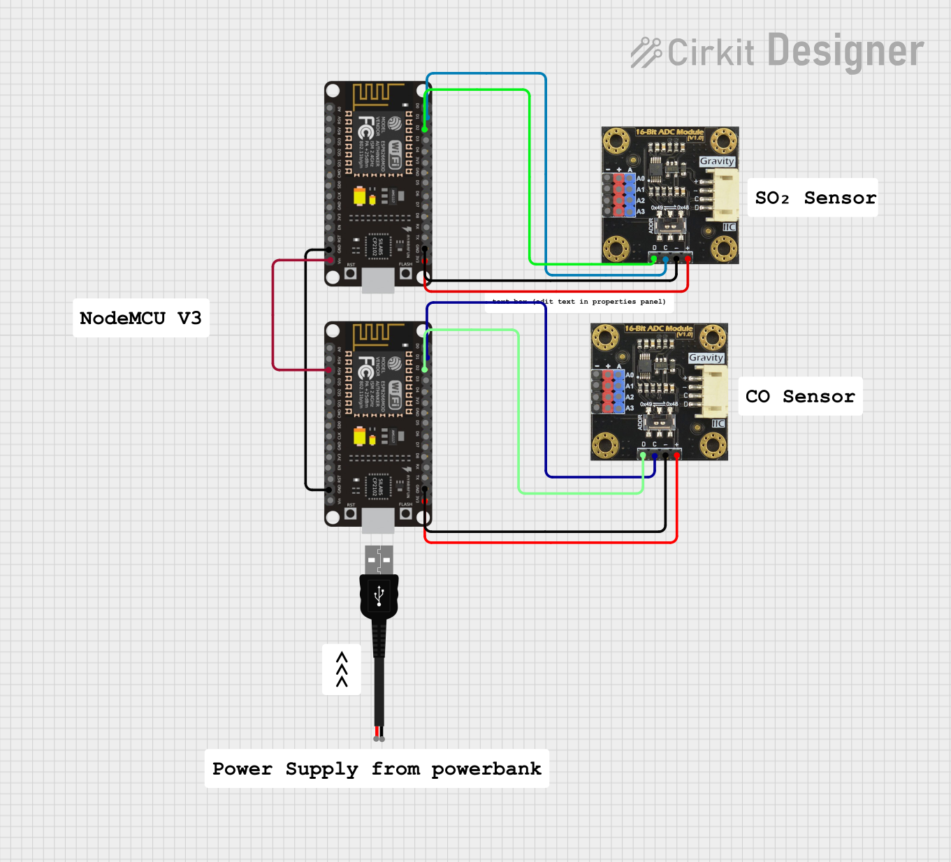 Image of Node Mcu Gas Sensor: A project utilizing AD8232 Gravity Sensor in a practical application