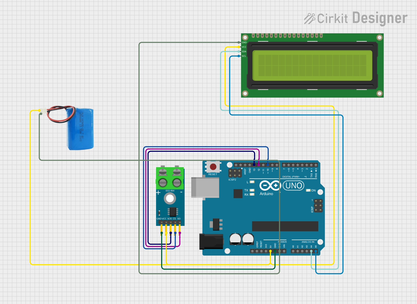 Arduino Uno Thermocouple Temperature Monitor With I2c Lcd Display - How 