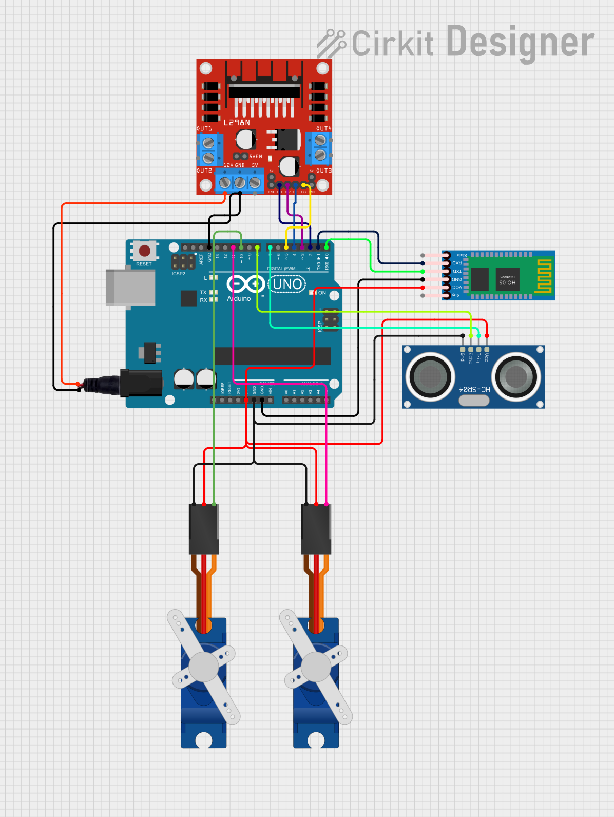 Image of vhjv: A project utilizing L298 in a practical application