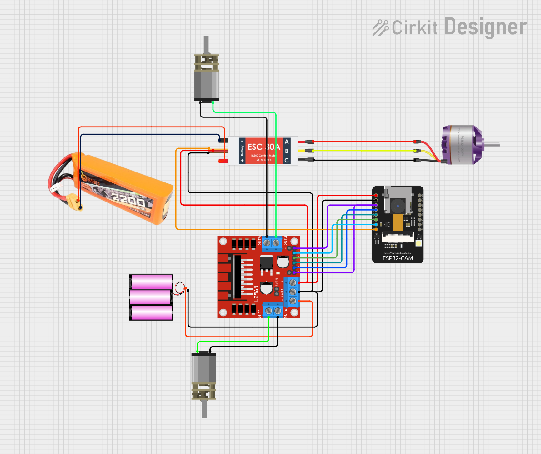 Image of RICKY BOT: A project utilizing (Arm) Driver Brushed Motor Controller in a practical application