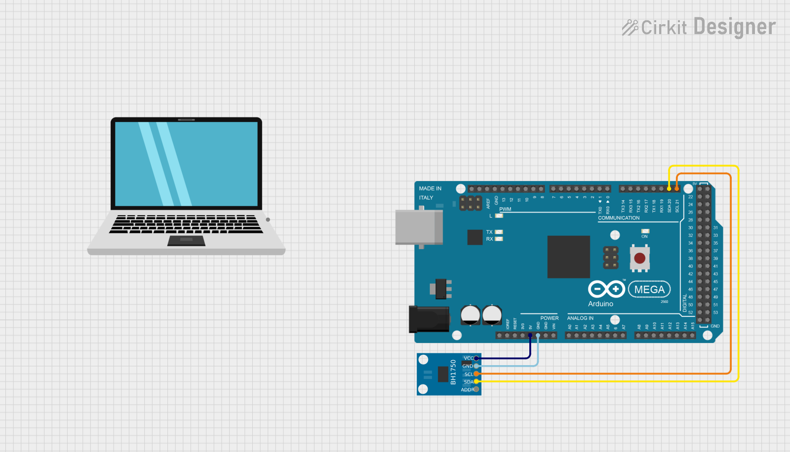 Image of karakterisasi bh1750: A project utilizing Adafruit BH1750 in a practical application