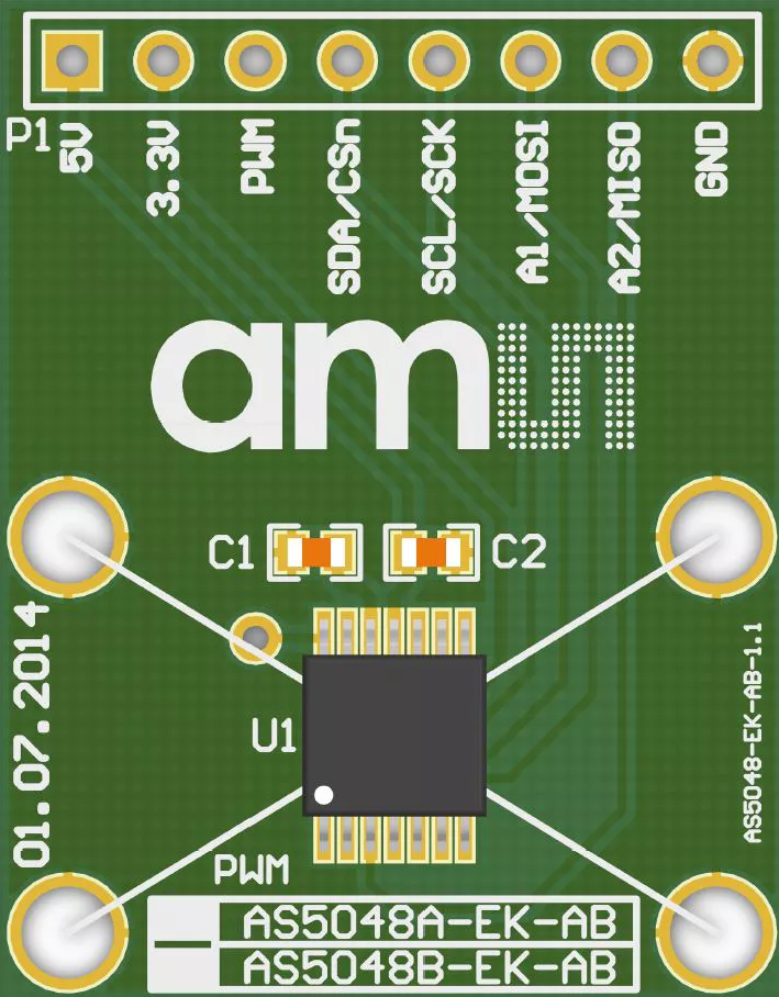 Image of AS5048A magnetic rotary encoder