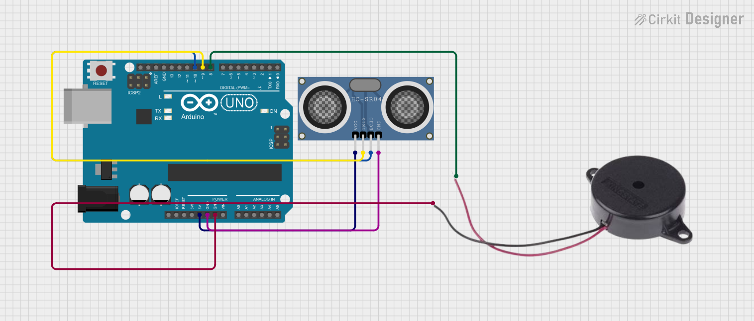 Image of ultrasonic: A project utilizing HC-SR04 Ultrasonic Distance Sensor (Wokwi Compatible) in a practical application