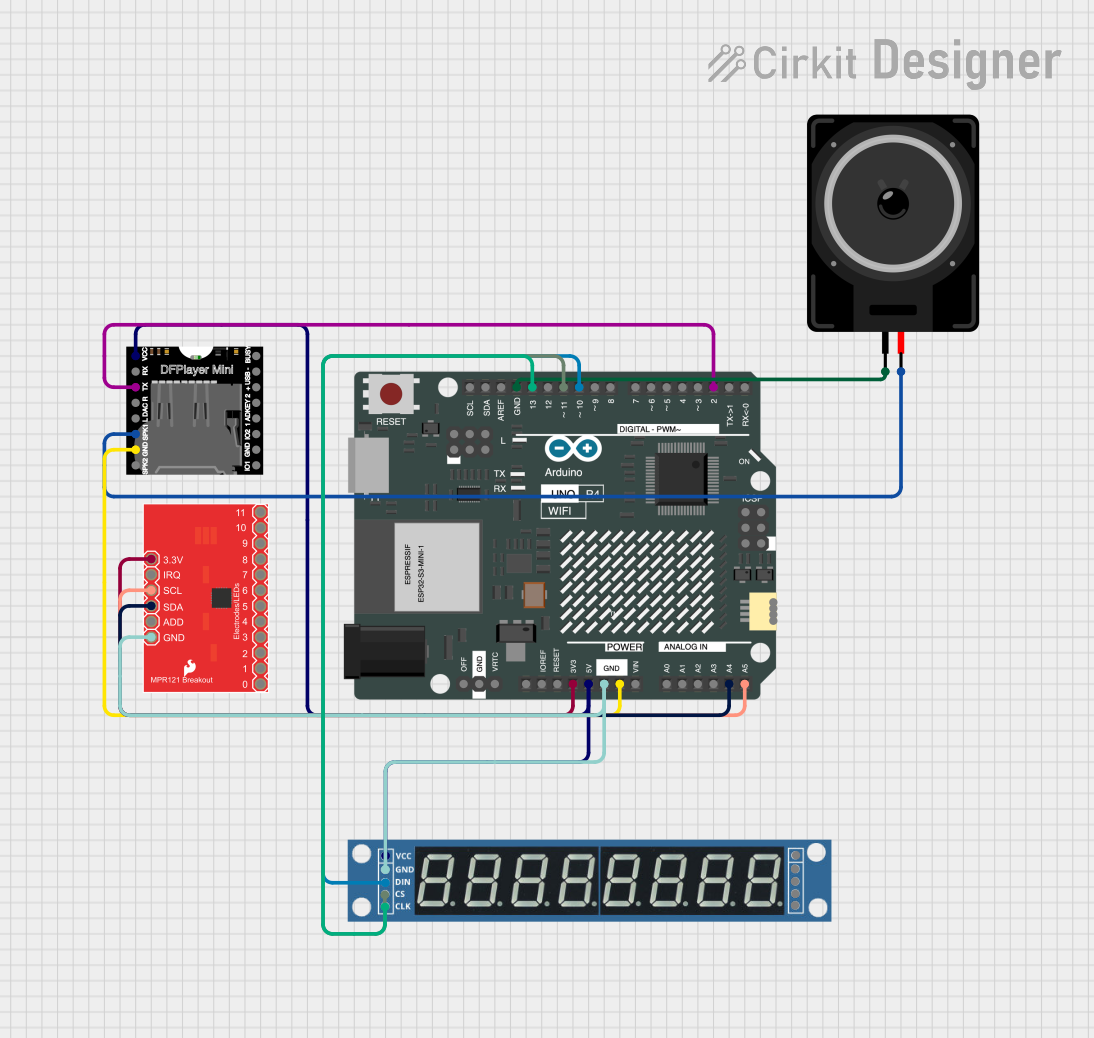 Image of 自适应乐器: A project utilizing MPR121 Capacitive Touch Sensor Breakout Board in a practical application