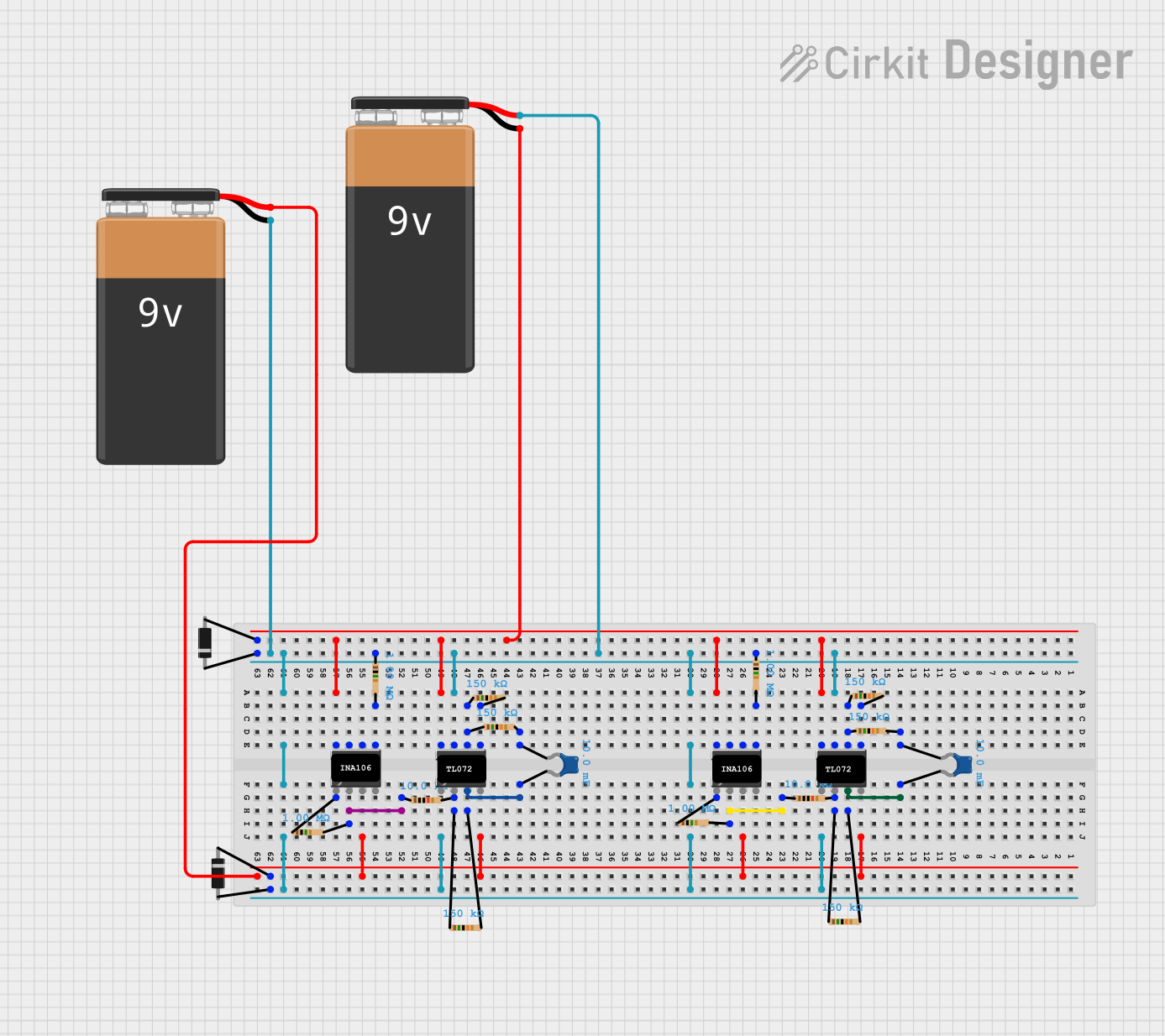 Image of Final EMG setup: A project utilizing 555 in a practical application