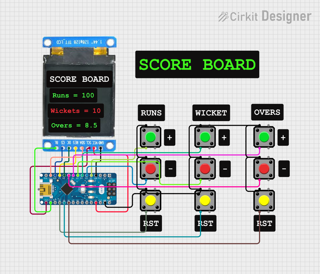 Image of rey: A project utilizing TFT 128x128 Colour I2C Blue PCB in a practical application