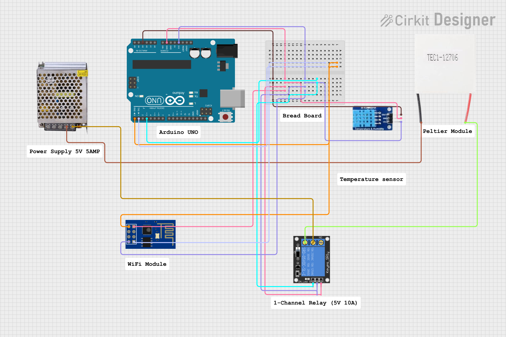 Image of Wi-Fi Controlled Environmental Monitoring System with Arduino and ESP8266