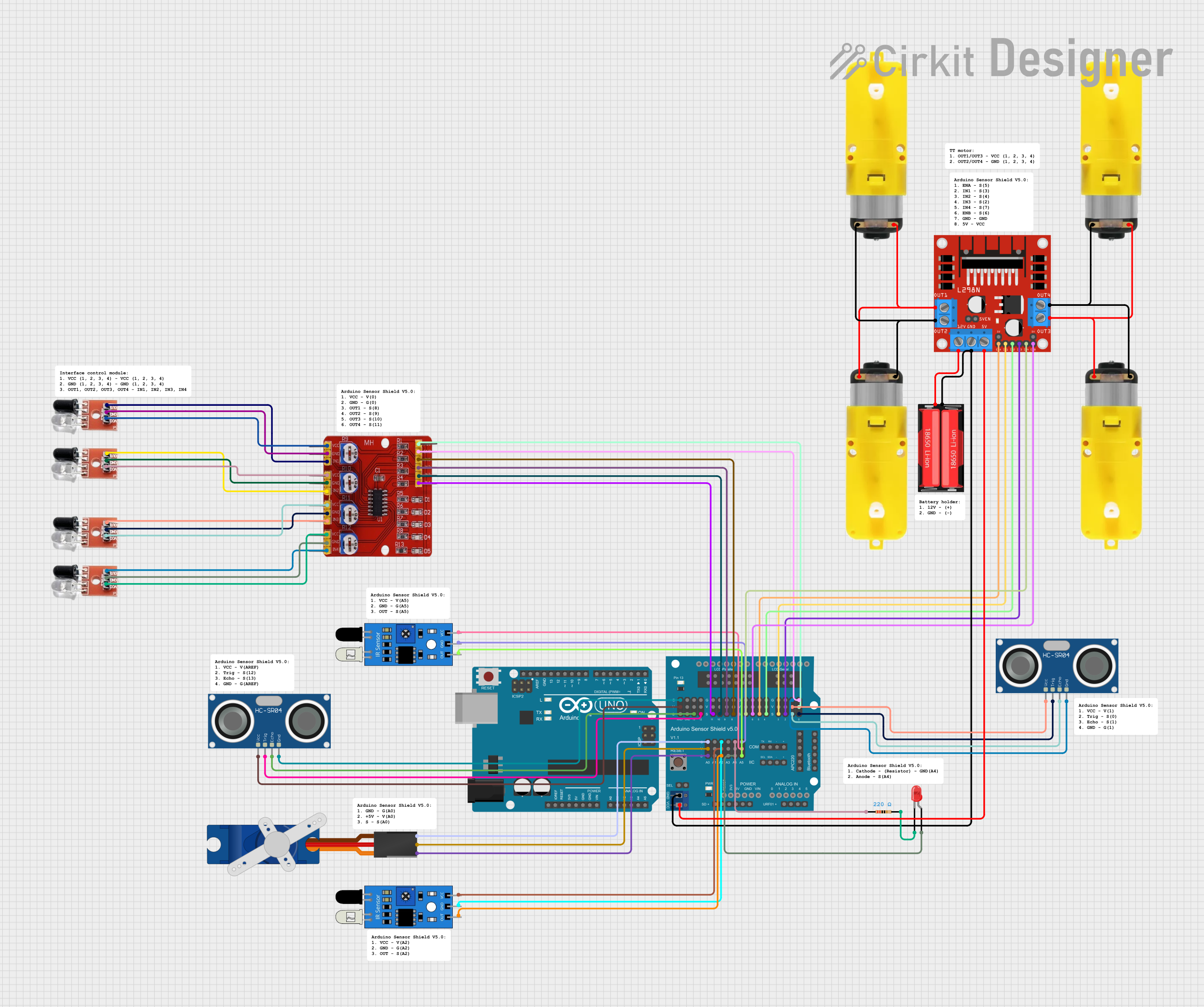 Image of FYP Prototype: A project utilizing KY-032 Infrared Obstacle Avoidance Sensor Module in a practical application