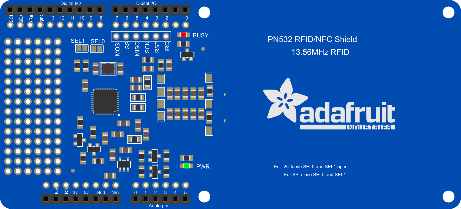 Image of Adafruit PN532 NFC RFID Controller Shield