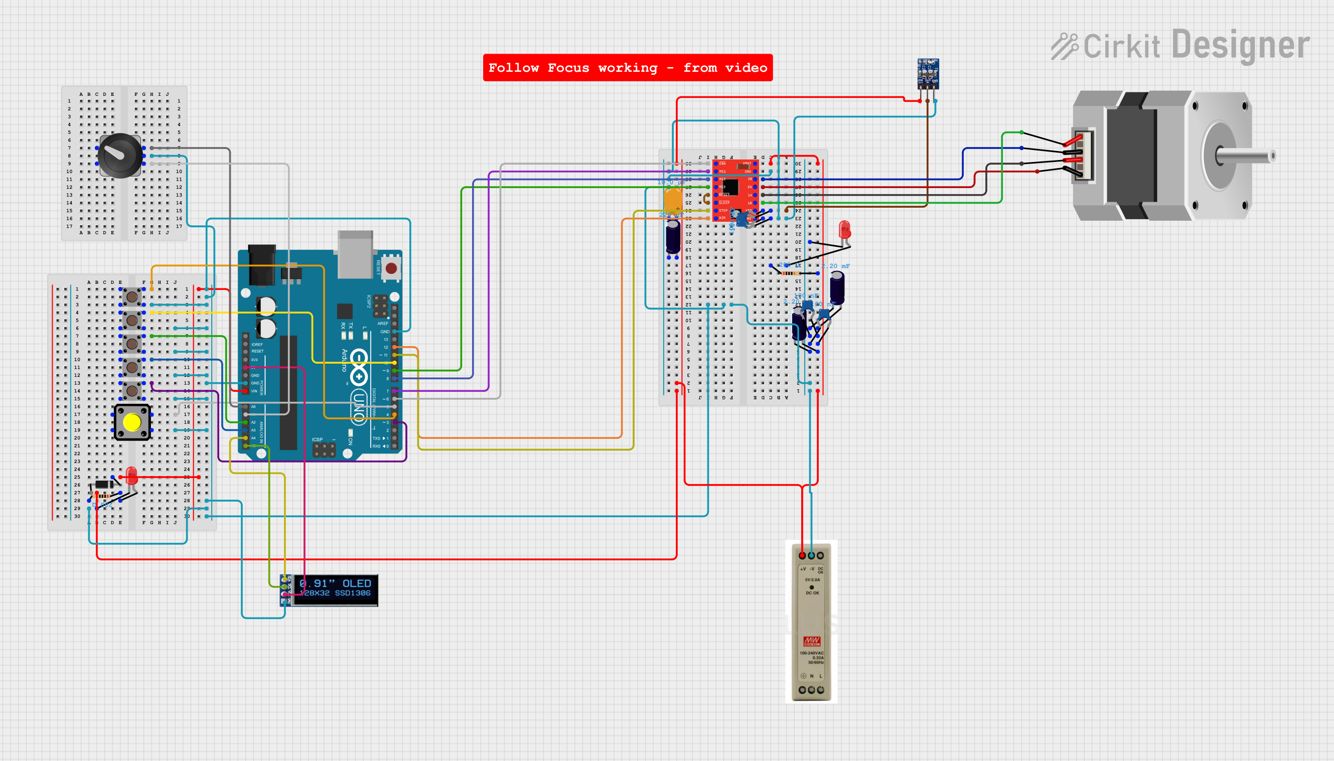 Image of stepper-: A project utilizing Adafruit DC+Stepper Motor HAT in a practical application