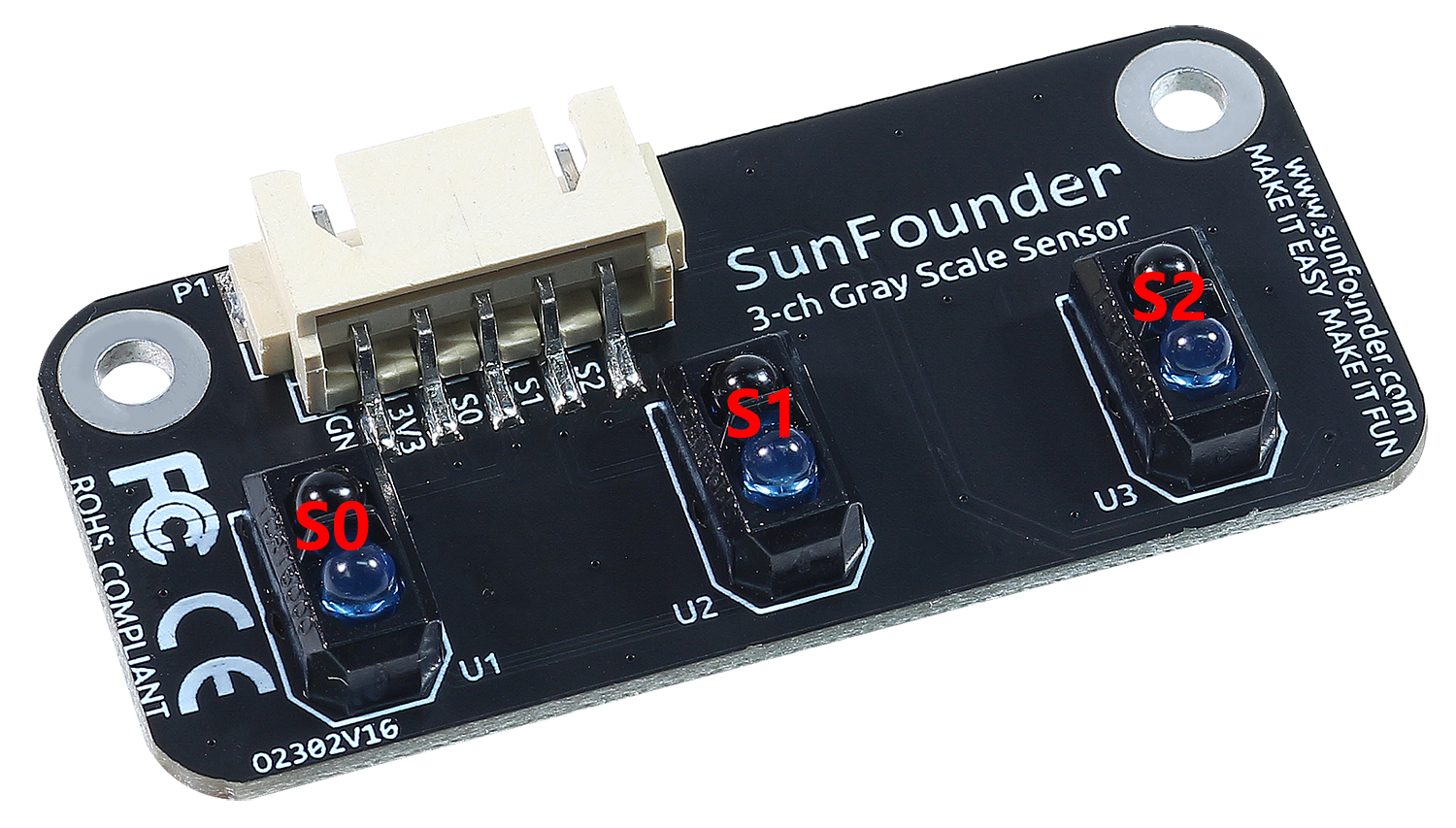 Image of grayscale 3ch sensor