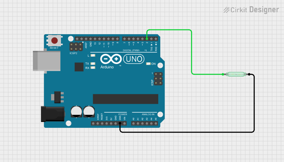 Image of Interfacing Reed Switch with Arduino UNO: A project utilizing Reed Switch in a practical application