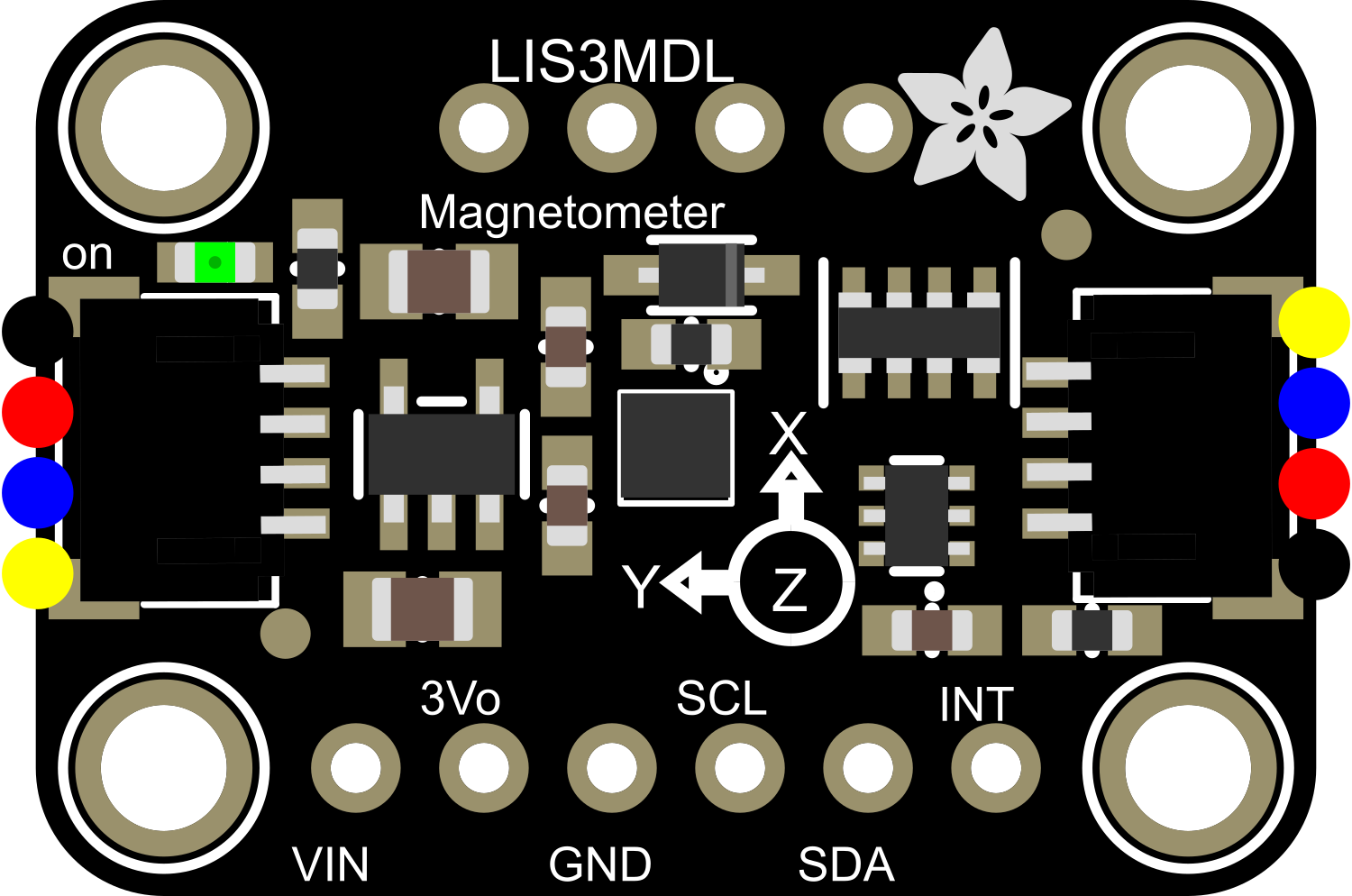 Image of Adafruit LIS3MDL Triple-axis Magnetometer