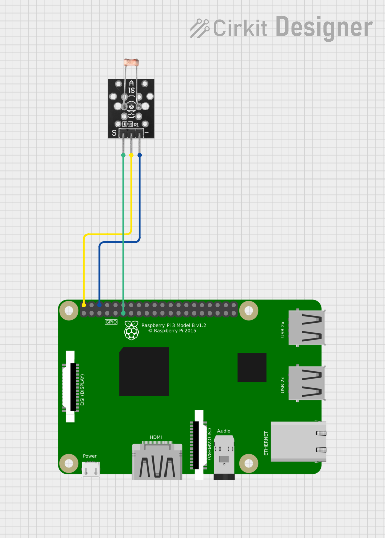 Image of photo-resistor: A project utilizing Photoresistor Light Sensor 3Pin 3.3V-5V 5MM LDR LM393 in a practical application