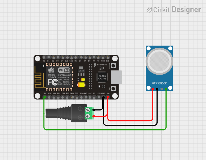 Image of Gas leakage detector: A project utilizing Adafruit ENS160 MOX Gas Sensor in a practical application