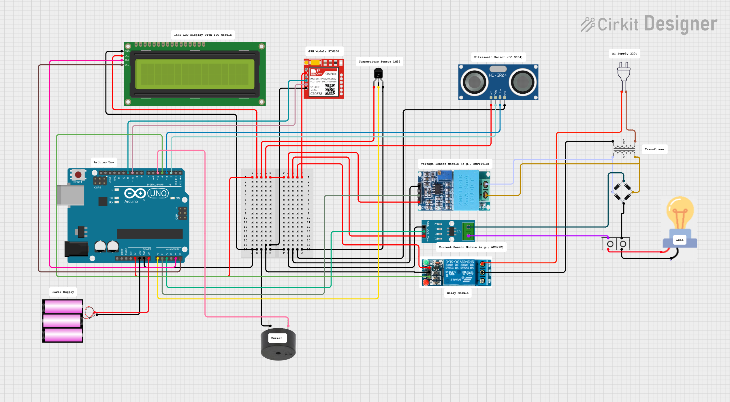 Image of Transformer Monitoring System: A project utilizing 20L Ultrasonic oxygen sensor in a practical application