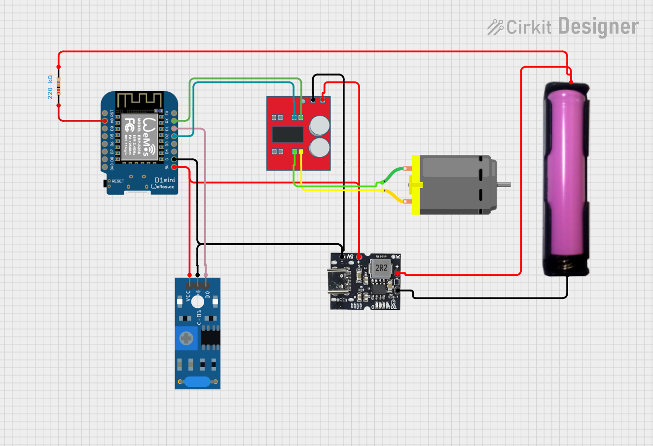 Image of Vibration Trash: A project utilizing SparkFun_Qwiic_Motor_Driver in a practical application